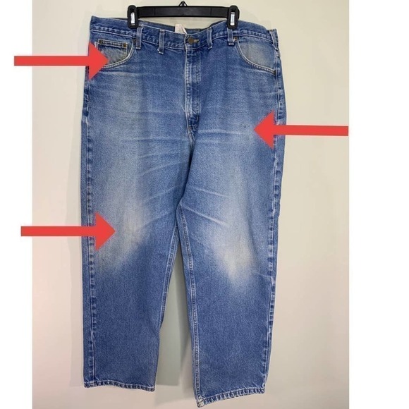 Carhartt Men's Relaxed Distresses Tapered Denim - Picture 14 of 14